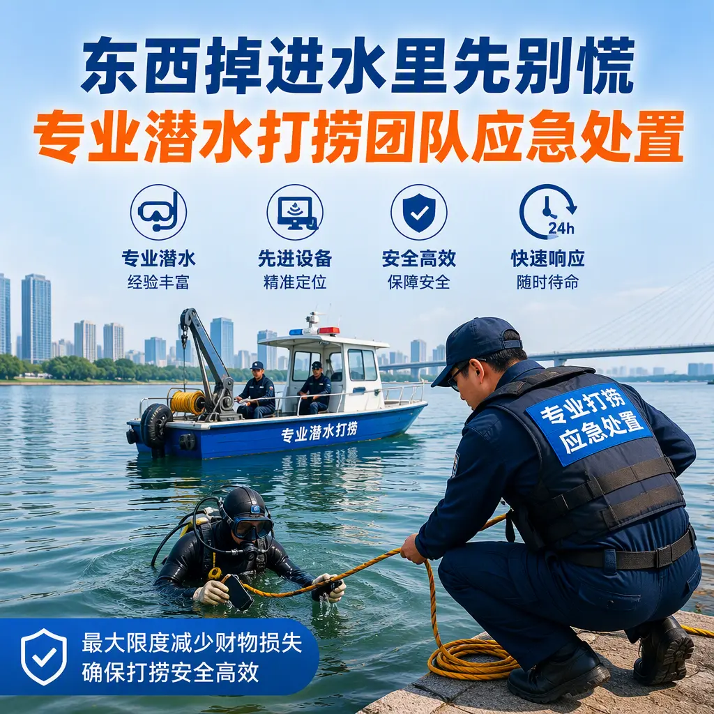 荔浦东西掉进水里先别慌，专业潜水打捞团队应急处置